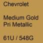 Preview: Chevrolet, Medium Gold Pri Metallic, 61U / 548G.